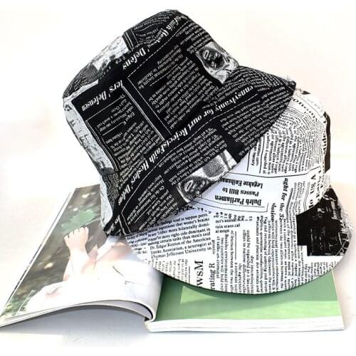 Fashion Women English Letters Cotton Reversible Sun Protection Cap Bucket Hat Sun Protection Cap Bucket Hat fisherman Sun Protec