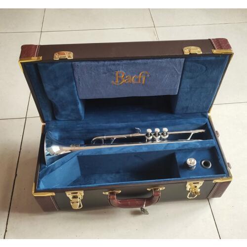 LT180S-37GS Brass Bb Trumpet High Quality Silver Plated Musical Instruments Exquisite Hand Carved B Flat Trumpet With Mouthpiece