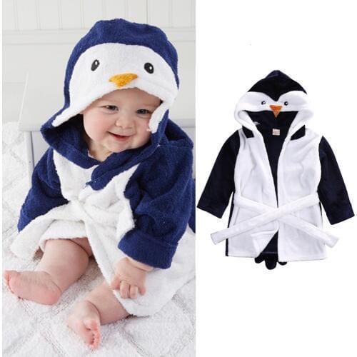Solid Cartoon Sleepwear Cute Infant Baby Girl Boy Hooded Bath Towel Wrap Bathrobe Bathing Blanket Throws Easter Costume 6m-5y