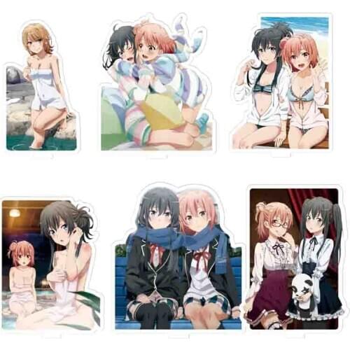 My Teen Romantic Comedy SNAFU Yui Yuigahama Yukino Anime Acrylic Stand Figure Desktop Decoration Collection Model Toy Doll Gifts