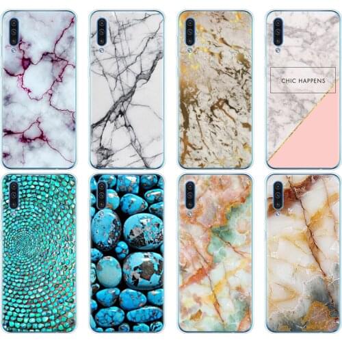 Silicon phone cover case for Samsung Galaxy S10 E PLUS A10 A20 A30 A40 A50 A70 A10E A20E M20 cover marble green stone