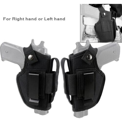 Universal Tactical Gun Holster for Glock 17 19 M9 P226 USP 1911 Concealed Carry Left Right Hand Pistol Case with Magazine Pouch