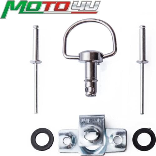 MOTO4U Universal Fasteners Motorcycle Quick Release D-RING 1/4 Turn Race Fairing Fasteners Rivet 17mm Style B