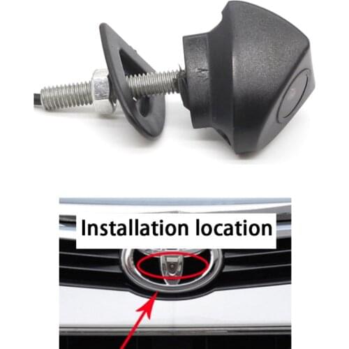 Waterproof Night Vision CCD 170 Degree HD CCD Color For Toyota All Logo Mark Camera for Front View Form Cam IP68 Parking System