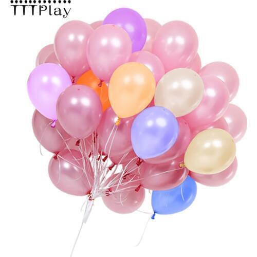 10pcs Pink Blue Purple Ballon 10inch Latex Balloon Inflatable Wedding Decoration Air Balls Happy Birthday Party Balloon Supplies
