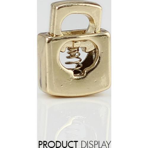 10pcs Pack Cord Lock Toggle Stopper Bean Gold Tone Size: 18mm*6mm Toggle Clip NK197