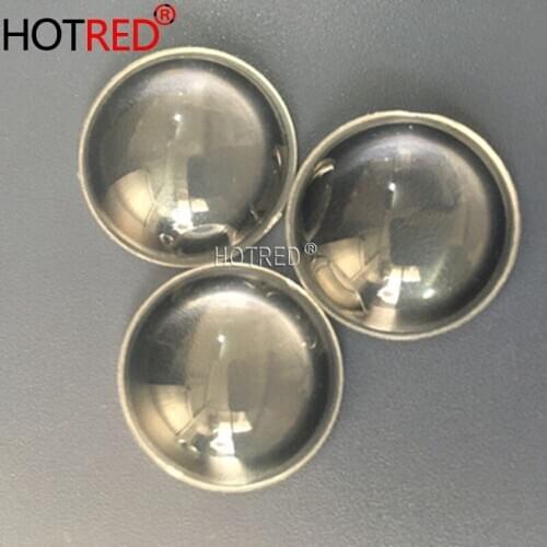 100pcs/lot LED Lens 23mm 60 Degree semi-circle Plano-convex Optical Grade PMMA Lenses For Lens Reflector Transparent surface