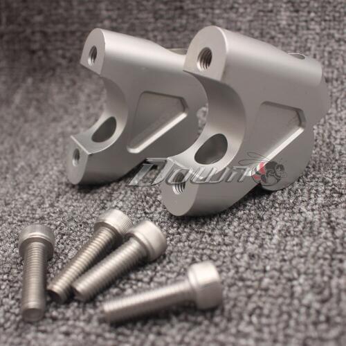 2PCS 32mm CNC Machining Handlebar Risers Bar Clamp Extend Adapter With Bolts for BMW R1200GS LC ADV 2014-2017