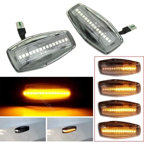 2PCS Dynamic Blinker LED Light Side Marker For Hyundai Elantra XD i10 Getz Sonata XG Tucson Terracan Coupe