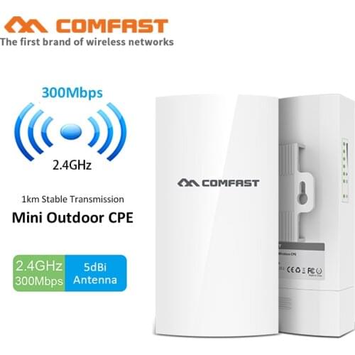 300Mbps outdoor mini CPE bridge 1KM long range POE Router WDS Wireless Bridge Range Extender wifi repeater antenna for IP camera