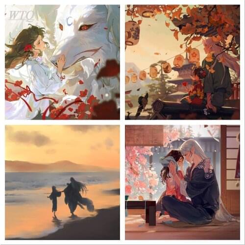 Inuyasha Anime Posters Anime Sha Sheng Wan /ling/ Canvas Painting Wall Decor Poster Wall Art Photos for Childrens Room Decor