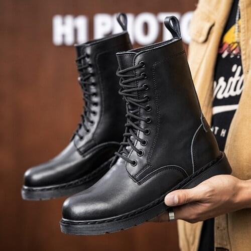 Big Size 38-48 Men Boots Genuine Leather Snow Boots Comfortable Man Casual Shoes Warm Winter Boots Outdoor Non-Slip Ankle Boots