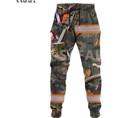 Logger Chainsaw lumberjack 3D All Printed Trousers Men Women Sweatpants Casual Long Pants Joggers Cool Sports Pants Samurai