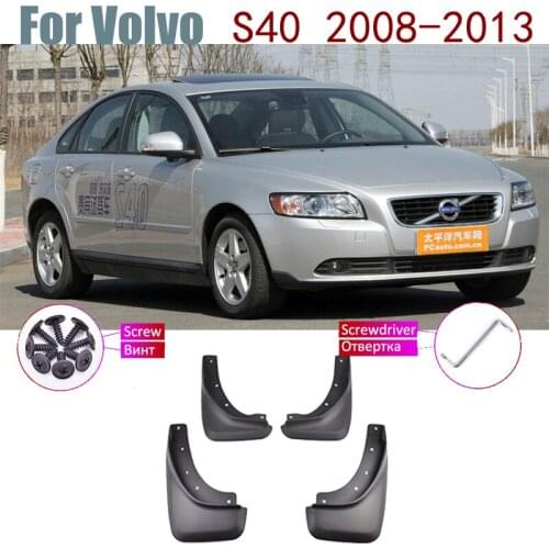 Over Fender Mud Flaps Guard Splash Flap Mudguard Accessories Car Mudflap Fender For Volvo S40 2013-2008 2012 2011 2010 2009