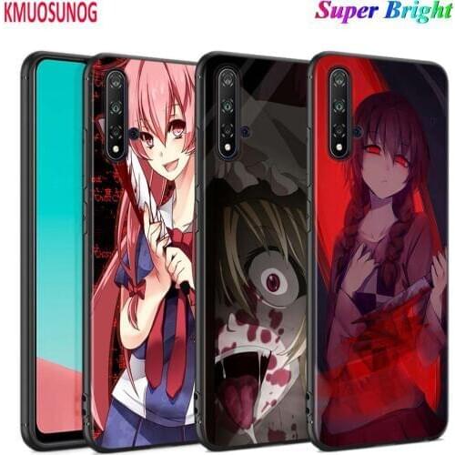 Black Cover Future diary Mirai Nikki for Huawei Nova 5 3i P Smart Z Plus 2019 P30 P20 Pro P10 P9 P8 Lite Plus Phone Case