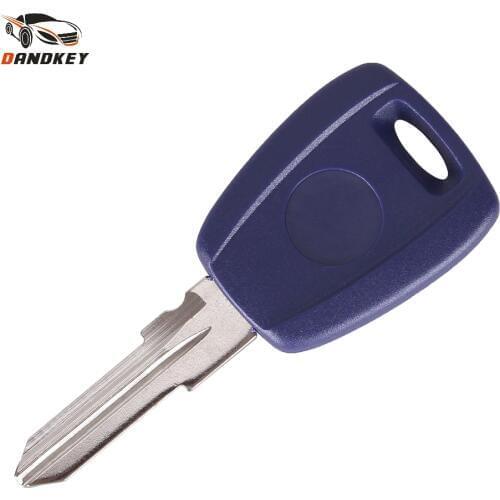 Dandkey Uncut Remote Car Key Shell Case For Fiat Stilo Punto Seicento Flip Fob Car Key Case No Chip Keyless Entry Key Key Shell
