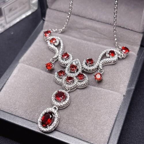 The same brand is designed for the 925 Silver Garnet Necklace. The customers are interested in the technology