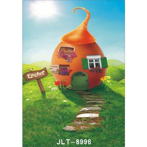 Photography Backdrops Vinyl Cloth Background Spring Easter Grassland Photocall for Wedding Children Baby Photo Studio Props