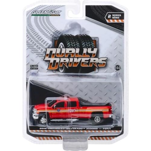 GreenLight 1:64 2018 Chevy Silverado 3500 Dually Alloy model car Metal toys for childen kids diecast gift
