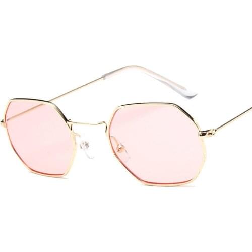 Polygon Sunglasses For Woman Sun Glasses Female Metal Frame Eyeglasses gafas de sol Steampunk Sun Glasses Hot Eyewear CM3403