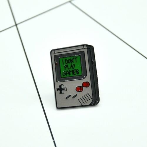 Fashion New Cartoon Retro Game Console Enamel Brooch Children Nostalgic Personality Fun Pins Student Clothe Backpack Accessories