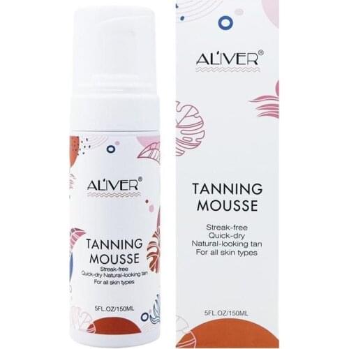 Anti-UV Damage Tanning Mousse Body Self Tanners Cream Bronzer Face Nourishing Skin Makeup Sunless Tanning Lotion