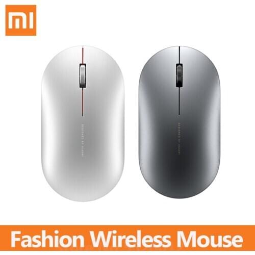 Xiaomi Fashion Wireless Mouse Portable Game Mouse 1000dpi 2.4GHz Bluetooth Optical Mouse Mini Portable Metal Mouse