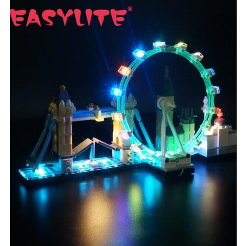 LED Light Set For 21034 Architecture London Great Britain DIY Toys Blocks Bricks Only Lighting Kit Not Include Model