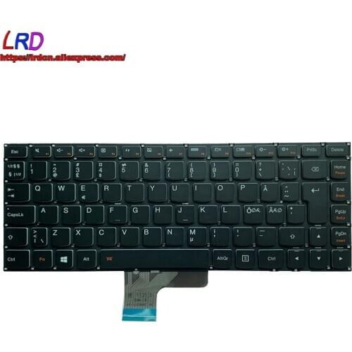 New Original NDC Nordic Backlit Keyboard for Lenovo Ideapad U430 U430P U430T Touch Laptop 25211752 25211691 25211630