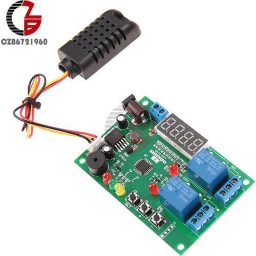 Digital LED Display Temperature & Humidity Control Board w/ AM2301 Sensor