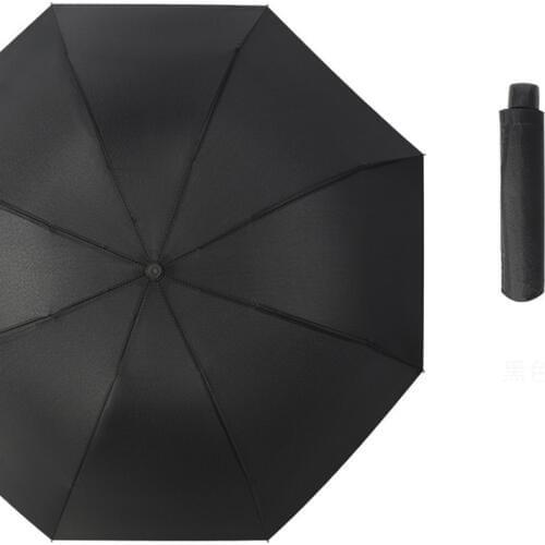 Manual 8 Bone Sunny Umbrella Men and Women Dual Use Business Umbrella Parasol Wholesale Three-folding Umbrella