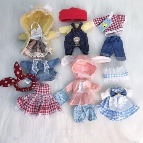 New 16 cm fashion accessories ob11 doll clothing set 1 / 8 BJD boys girls dress skirt gift DIY toys