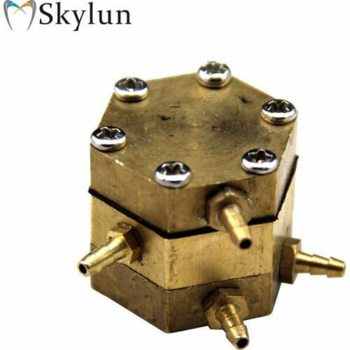One PC Dental Valve dental single air control valve dental chair unit dental Hexagonal hexagon Valve with 3mm connectors SL1213