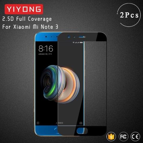 YIYONG 2.5D Full Cover Glass For Xiaomi Mi Note 3 Tempered Glass Xiomi Mi Note3 Screen Protector For Xiaomi Note 3 Note3 Glass