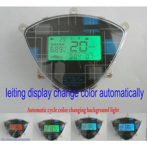Lcd Display 36v48v60v72v84v96v VIRABLE Color for Electric Bike Scooter Tricycle ATV Conversion Part Speedometer Instrument Gauge
