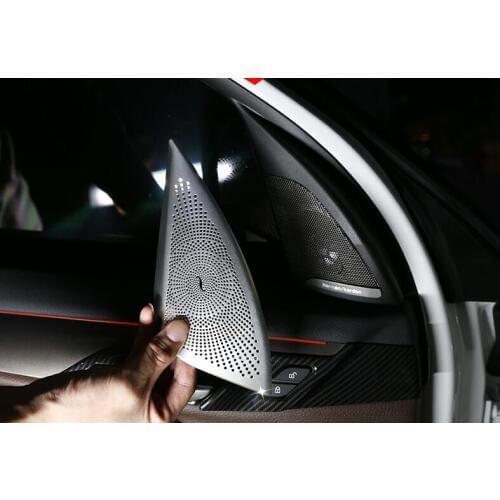 For BMW X1 2016-2019 F48 ABS chrome rear seat AC air condition vent cover 1pc