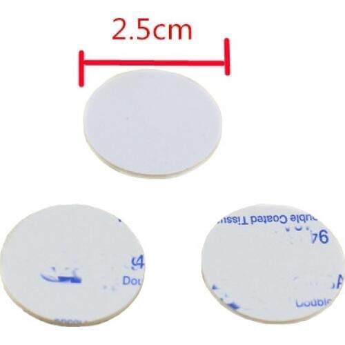 5pcs Round Car Double-sided Tape Movable seamless Sticker Exterior Interior Sticker Accessories