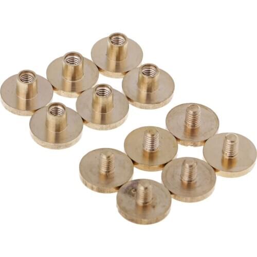 6 Set of Leather Rivets Round Rivets Chicago Screws for Leather Crafts Repairing