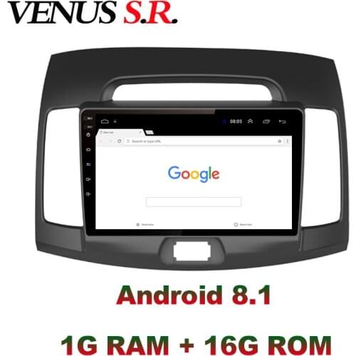 VenusSR Android 8.1 2.5D car dvd for Hyundai Elantra Radio 2008-2010 multimedia headunit GPS Radio stereo gps navigation