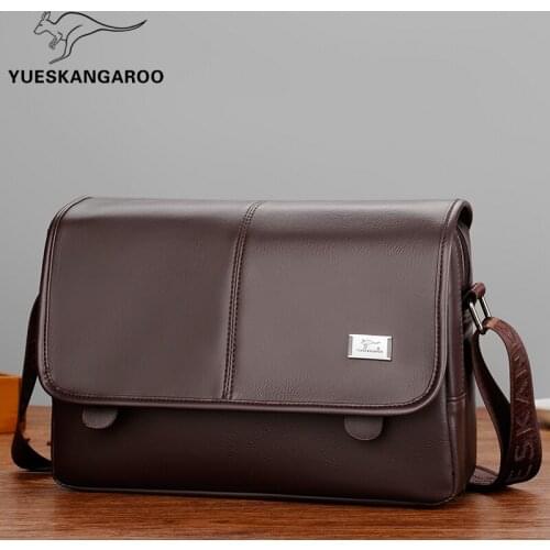 Brand Mens Bag Fashion Casual Mens Shoulder Bag Travel Mens Crossbody Bag Luxury PU Leather Messenger Bags Bandolera Hombre
