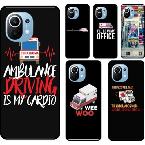 Paramedic Ambulance Wee Woo For POCO X3 Pro M3 F2 F3 Case For Xiaomi Mi 10T Pro Note 10 Lite Mi 11 Ultra Cover Shell