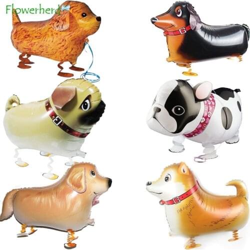 Walking Animal Balloons Pet Dog Balloons Puppy Dogs Birthday Party Supplies Kids Balloons Animal Theme Birthday Party Decoration