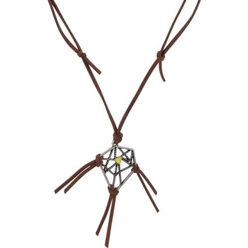 Death Stranding Dreamcatcher Necklace Game Jewelry Long Necklace Sam Porter Bridges Leather Cord Alloy Women Kojima Jewelry