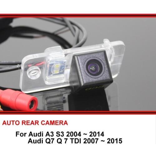 For Audi A3 S3 2004-2014 Q7 Q 7 TDI 2007-2015 Night Vision Car Reverse Backup Parking Rear View Camera HD CCD SONY
