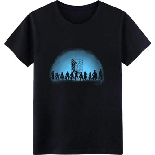 Attack on titan anime fan men s jersey t shirt personalized tee shirt Crew Neck Basic Solid Cute Comical summer Unique shirt
