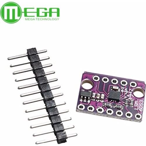 GY-LSM6DS3 LSM6DS3 Accelerometer Gyro Embedded Digital Temperature Sensor Module SPI IIC I2C Interface Module 8kb FIFO Buffer 5V
