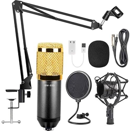 Broadcasting Recording Condenser Microphone Kit Computer Cardioid Mic BM800