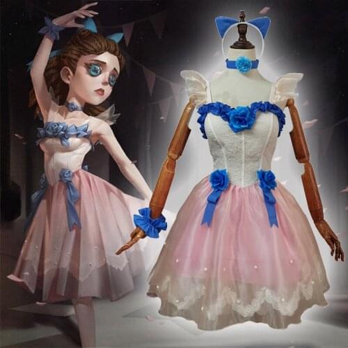 Game Identity V Cosplay Costumes Survivor Perfumer Vera Nair Cosplay Costume The Red Shoes Skin Uniforms Pink Ballet Dresses
