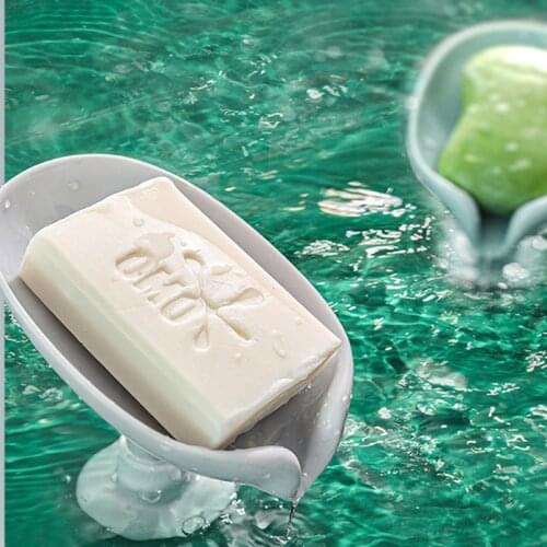Creative Plastic Soap Dish Soap Holder Bathroom Shower Soap Drain Rack Storage Plate Tray Bathroom Accessories Home Decoration