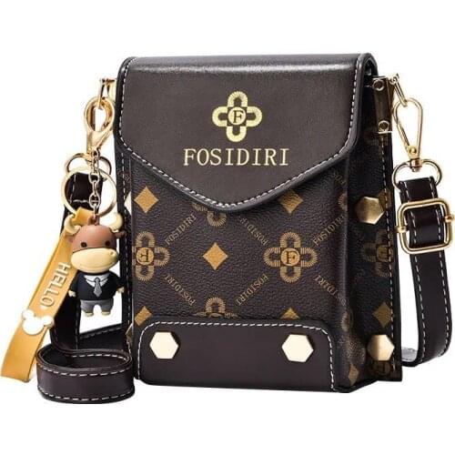 Summer ladies mobile phone bag messenger bag female 2021 new high-end all-match mini printed fashion shoulder bag